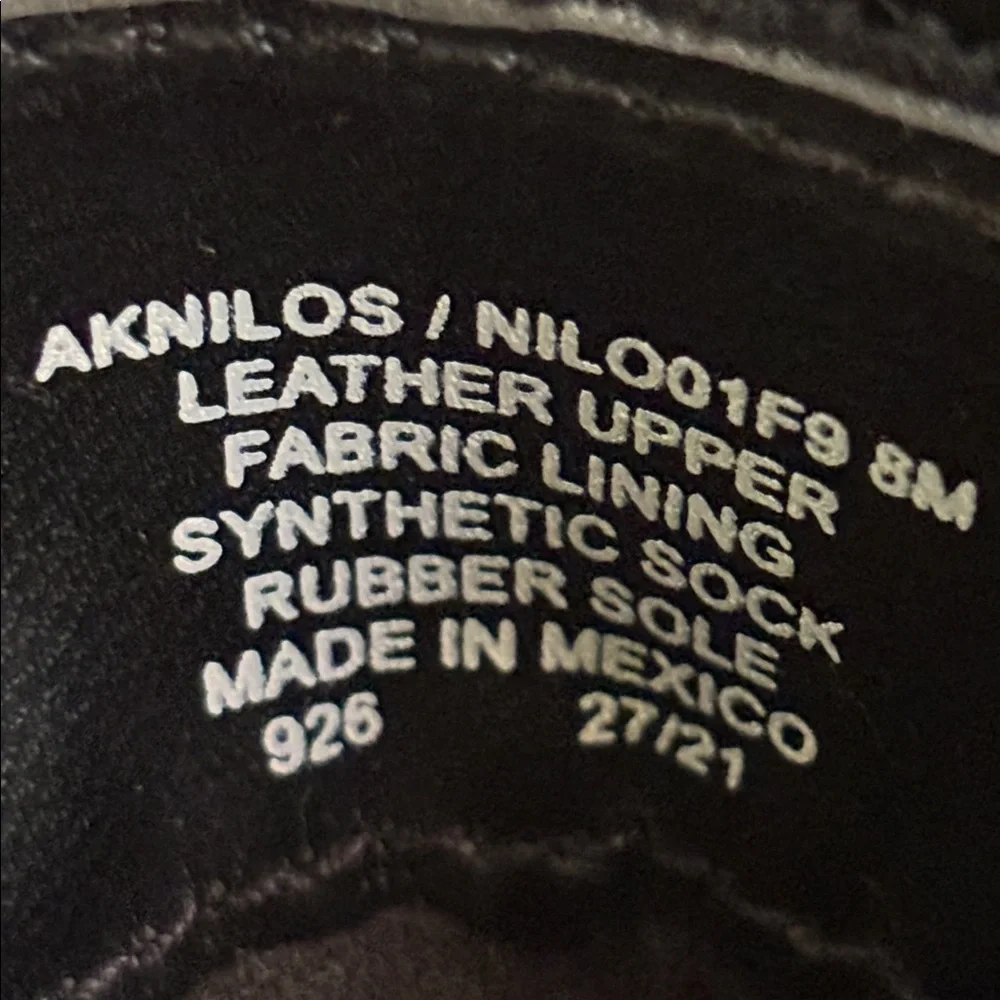 Anne Klein Buckle Suede Leather Chelsea Ankle Boots Black Size 8
